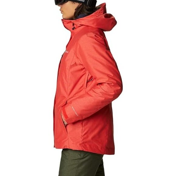 COLUMBIA Women's Whirlibird IV Interchange Winter Jacket Size M In Orange - Picture 2 of 10